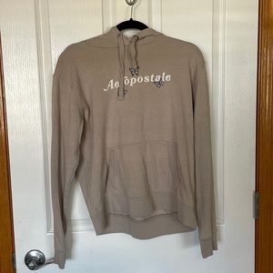 Aeropostale Womens Medium Tan Butterfly Hoodie
